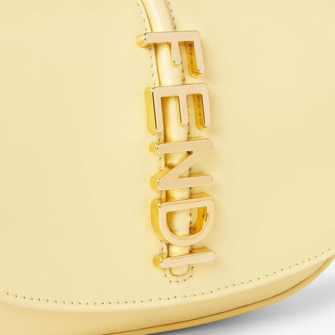 FENDI graphy Wallet on Chain Yellow leather wallet - Image 2